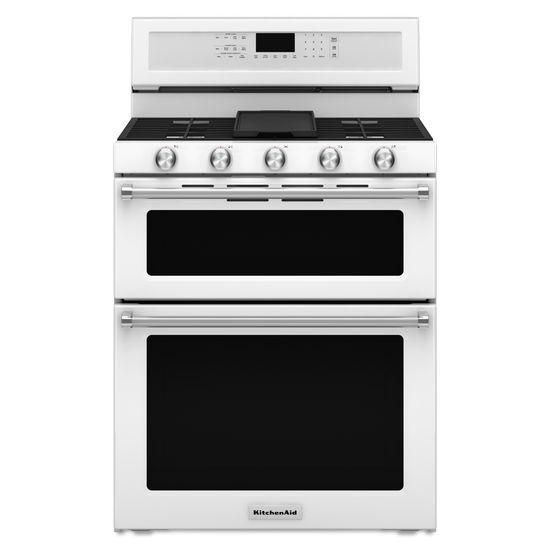 Kitchenaid double discount oven gas stove